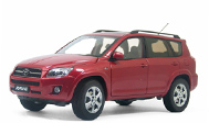 丰田RAV4 越野车模型 一汽丰田原厂 1:18 红色