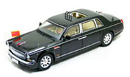 红旗CA7600TJ 红旗HQE 60周年国庆红旗检阅车 汽车模型 世纪龙 1:18