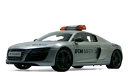 奥迪r8 5.2 quattro 警车 汽车模型 京商 09216DTM 银灰色