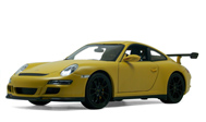 保时捷911（997）GT3 RS 汽车模型 威利 1：18 磨砂黄色