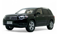 丰田汉兰达 TOYOTA HIGHLANDER 汽车模型 丰田原厂 1:18 黑色
