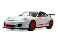 保时捷911 GT3 RS 汽车模型 布拉格1：18 白色