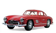 奔驰300SL(1954) 汽车模型 布拉格1：18 红色