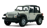 敞篷JEEP吉普 牧马人 汽车模型 威利1：24 白色