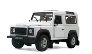 路虎卫士 defender 汽车模型 威利welly 1:24 白色 22498W