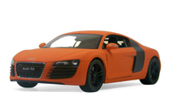 奥迪R8 汽车模型 威利 1：24 磨砂橙色 22493MA-W