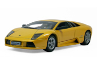 兰博基尼蝙蝠 murcielago 汽车模型 威利1：24 黄色