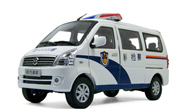 陕汽通家 检查院面包车模型 1：18 白色