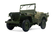 威利斯吉普 JEEP WILLYS 汽车模型 AUTOart 1:18 74006 深绿色
