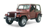 牧马人吉普 硬顶 汽车模型 1:18 玛莎图maisto JEEP 绛红色 31662