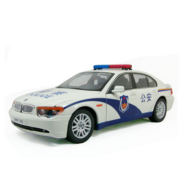 宝马745i警车模型 1:18 威利 bwm 745i police car