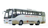 北广传媒大巴 公交巴士模型 沃尔沃9700客车