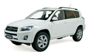 丰田RAV4 越野车模型 广汽丰田原厂 1:18 白色