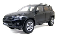 一汽丰田RAV4 越野车模型 一汽丰田原厂 1:18 黑色