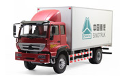 新黄河HAOWO 豪沃集装箱式货车  中国重汽 工程车模型 1：24 红色