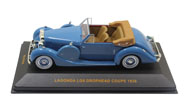 1938年款 拉贡达LG6软顶敞篷车 汽车模型 IXO 1:43 蓝色 mus039