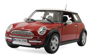 迷你Cooper天窗版 汽车模型 1:18 玛莎图maisto 红色 31656