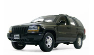 大切诺基 汽车模型  jeep grand cherokee 红河 1：18 黑色