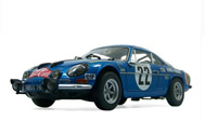 雷诺阿尔卑斯 ALPINEA110 1600S Renault 22号  汽车模型 京商 1：18 蓝花色