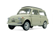 菲亚特500 Fiat 500 Jardiniere汽车模型 NOREV 1:18 白色