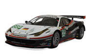 精细版法拉利458 Italia GT2 汽车模型 风火轮 1：18 白花色