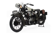 1932布拉夫旗舰摩托 摩托车BROUGH SUPERIOR SS 100 迷你切 1:6 黑色