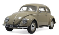 1955大众老款甲壳虫 汽车模型 奥拓阿autoart 1：18 米色 79778