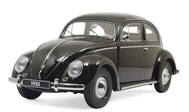 1955大众老款甲壳虫 汽车模型 奥拓阿autoart 1：18 黑色 79776