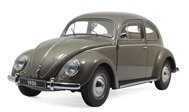 1955大众老款甲壳虫 汽车模型 奥拓阿autoart 1：18 金色 79777