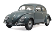1955大众老款甲壳虫 汽车模型 奥拓阿autoart 1：18 蓝色 79779