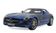 奔驰SLS AMG 汽车模型 1：18 玛莎图maisto 36196 蓝色
