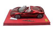法拉利458spide敞篷 汽车模型 意大利BBR 1:18 金属红色 限量50台