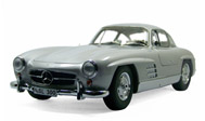 奔驰300SLR 欧翼 汽车模型 XXS 1：12 银色