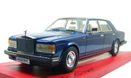 1985年劳斯莱斯银鬼 汽车模型 手版 1：18 蓝色