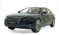 奥迪A8L W12 汽车模型 京商 1：18 黑色