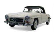 奔驰190SL 汽车模型 76117 autoart  1：18 白色