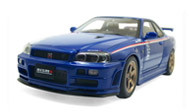 尼桑 GT-R(R34) V-SPEC II 奥拓Autoart 1:18  蓝色 77359