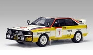 1983奥迪QUATTRO LWB A2 3# 汽车模型 autoart 1：18 88401 花色