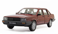 老款普桑塔纳 汽车模型 上海大众威利FX 1：18 红色 18035AH-XW