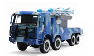 导弹发射车 军事模型 1：24 海军迷彩