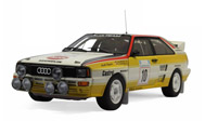 1984年奥迪布洛姆奎斯特拉力赛车模型 autoart 1：18 花色 88402