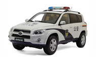 丰田RAV4警车 越野车模型 一汽丰田原厂 1：18