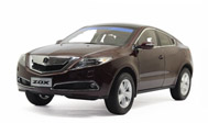本田 阿库拉 讴歌ZDX Acura HONDA  汽车模型 1：18 紫红色