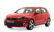 大众高尔夫GTI 汽车模型 一汽大众原厂 1：18  红色