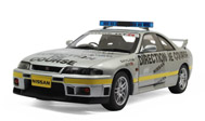 尼桑GT-R33安全车 警车模型 奥拓阿autoart1：18 77329 银灰色