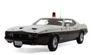 福特野马MACH I 日本版警车 汽车模型 autoart 72826 1：18 白色