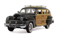 1942年克莱斯勒老爷车 汽车模型 美国MBI 1：24 黑色