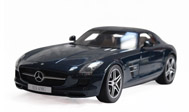 奔驰SLS AMG 汽车模型 XXS 1：12 蓝色