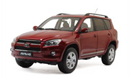 新丰田RAV4 汽车模型 国产原厂 1：18 红色