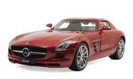 奔驰SLS AMG 汽车模型 威利GTA 1：18  2012款 红色 11002MB